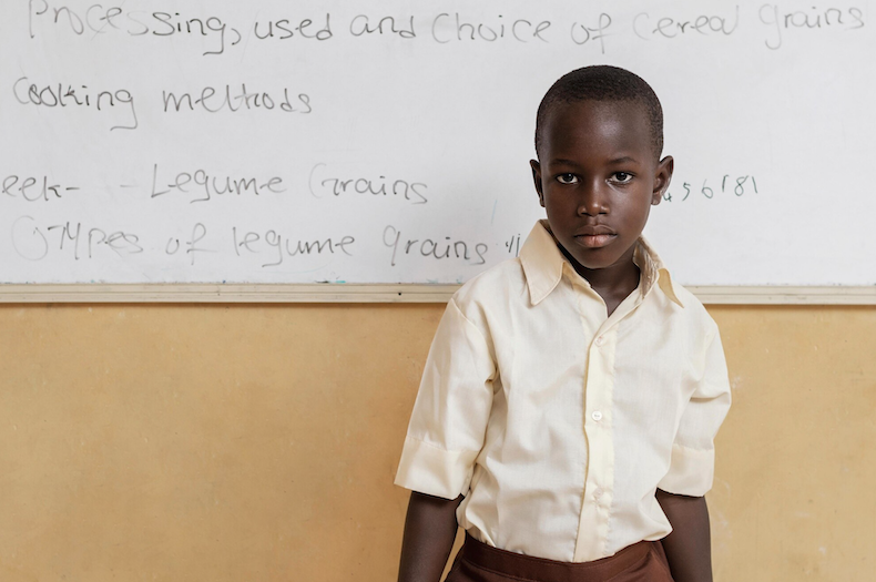 Ibrahim studying through scholarship support